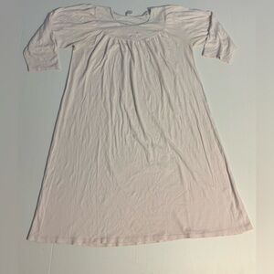 Calida Switzerland Light Pink Long Sleeve Embroidered Nightgown Women's Medium